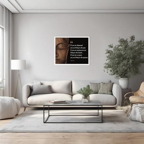 Posterizer 1 pcs-You Are Living in The Past-Lao Tzu-Spiritual-Quotes and Poems-Motivational & Inspirational Art-Decor for Home & Office- UNFRAMED ...